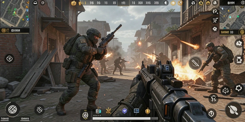 Tampilan gameplay TPS yang mendebarkan dan penuh strategi.