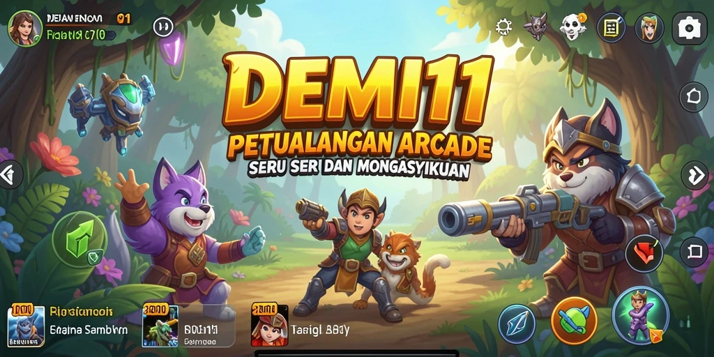 Screenshot gameplay DEMI11 menampilkan aksi seru dalam platform Arcade.