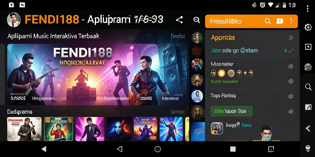 Tampilan gameplay interaktif FENDI188 dengan fitur musik unik.