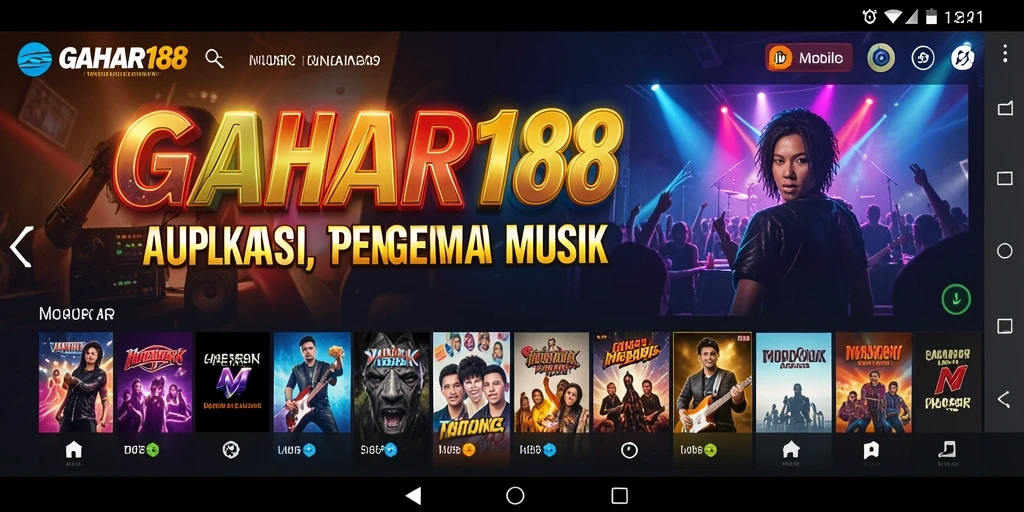 Tampilan screenshot utama GAHAR188 dengan gameplay musik yang menarik.