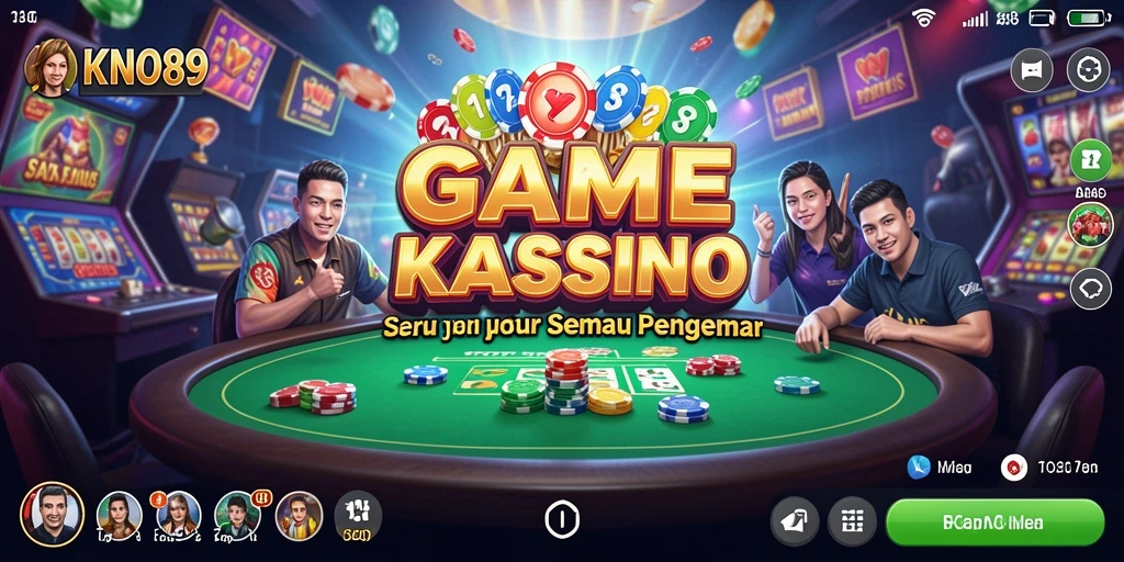 Tampilan menarik dari gameplay Kasino di KNO89 yang seru dan mendebarkan.