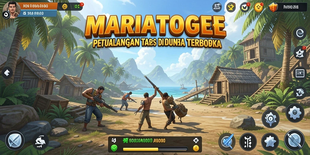 Screenshot MARIATOGEL menunjukkan tampilan dunia Open World yang fantastis.