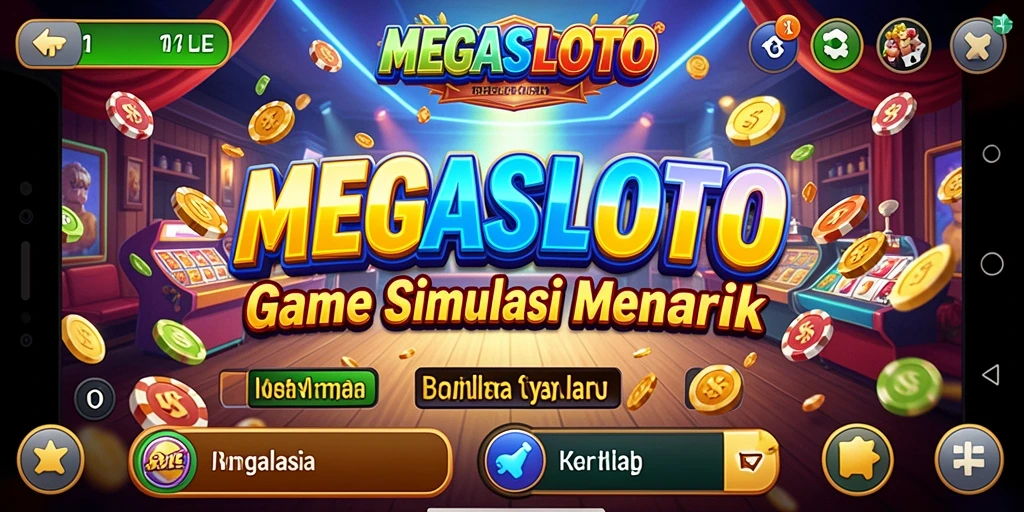Tampilan gameplay seru dari MEGASLOTO yang menggugah semangat.