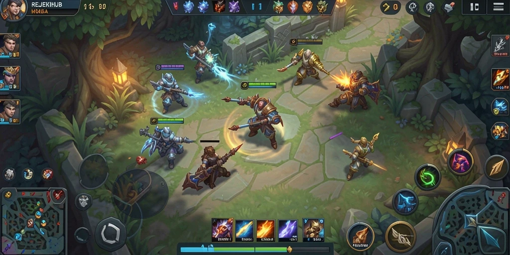 Tangkapan layar gameplay menyajikan aksi seru dari REJEKIHUB.