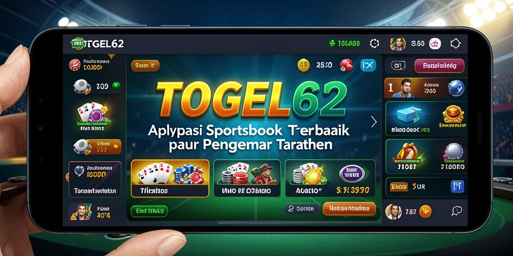 Tampilan gameplay Sportsbook yang menarik di TOGEL62.
