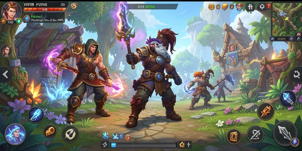 Tampilan gameplay seru dalam VW108 dengan aksi ARPG yang mendebarkan.