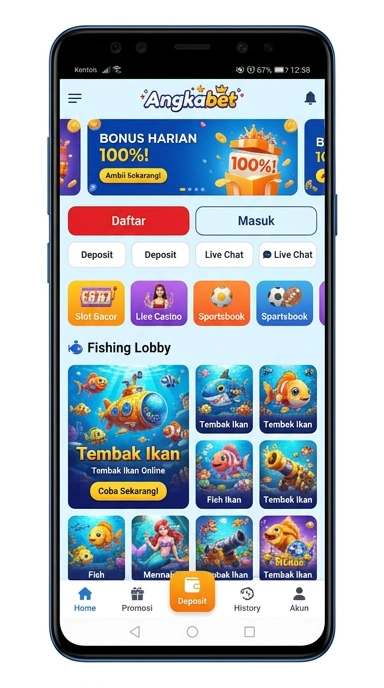 Screenshot menu kategori aplikasi di angkabet.